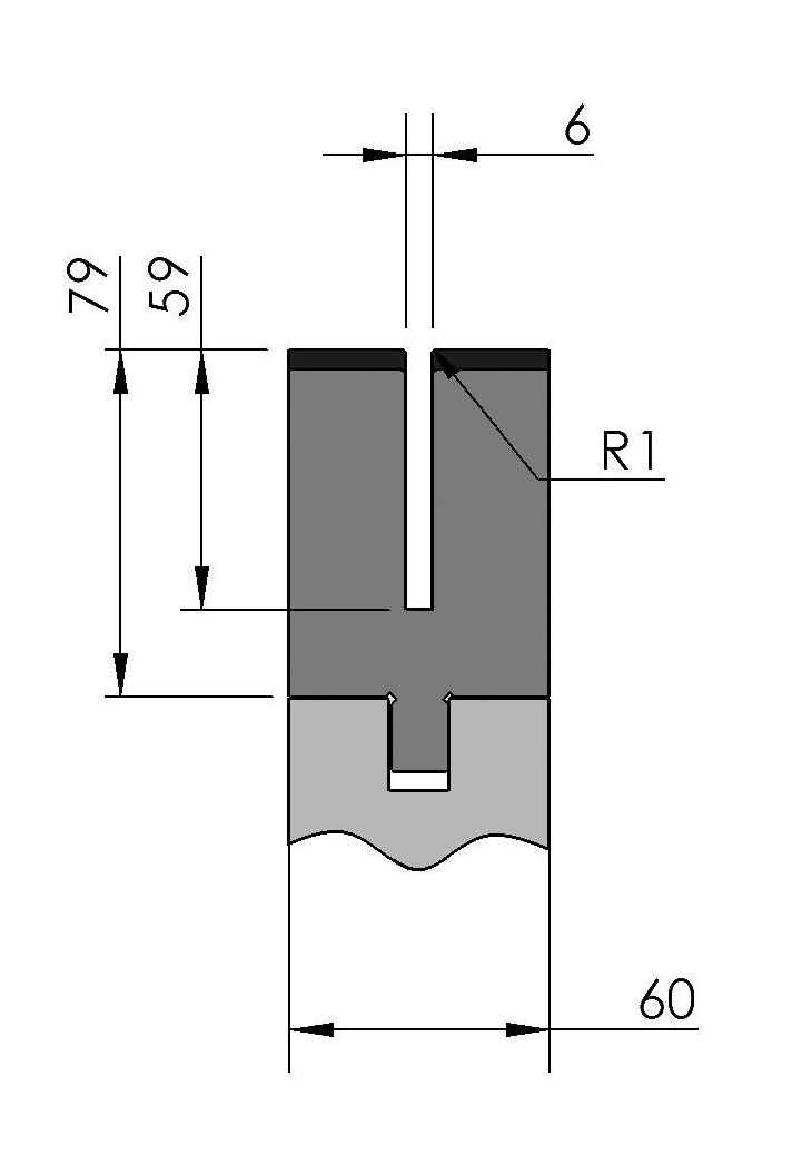 W277081 OZU-082/1 - U=6 - R=1,0 - L=515 mm