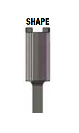 PAPT1A Stempel Type 33,0 mm Fully Guided P0 Rechthoek