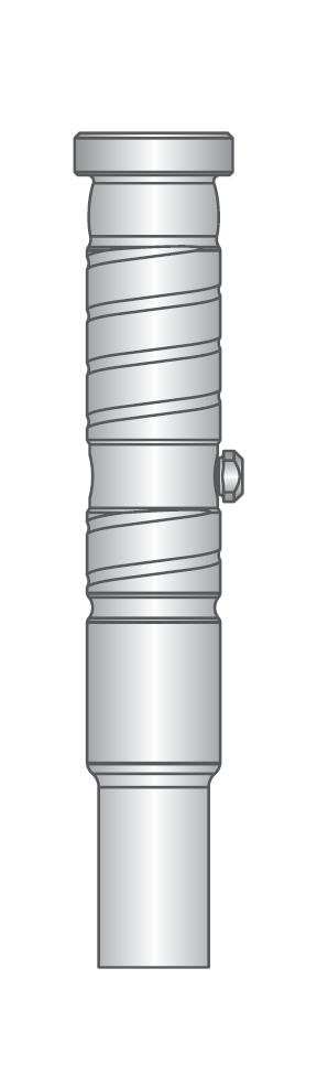 PAXA0A Stempel XMTE 12,7 - vast - Rond