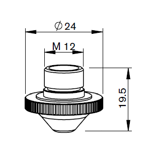 PR362-0002CP PR-DOUBLE NOZZLE Ø 1.25 CP