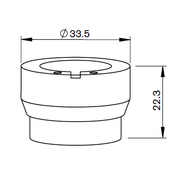 PT311-0298 PT-ORIG. NOZ. HOLDER KT M1.5"DXN - CERAMIC
