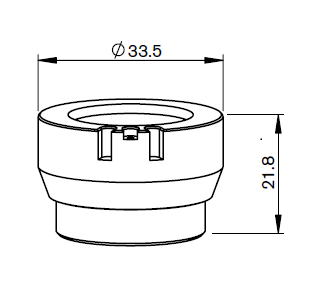 PT311-1146OEM PT-ORIG. NOZ. HOLDER IT M1.5" DZ - ALUMINUM