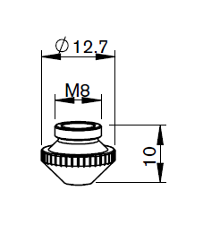 PT344-0013X PT-FP NOZZLE Ø 0.8