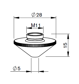 PT345-0080 PE-DOUBLE NOZZLE Ø 3.0