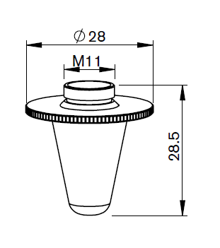 PT390-0030 PT-NOZZLE Ø 3.0 LONGED