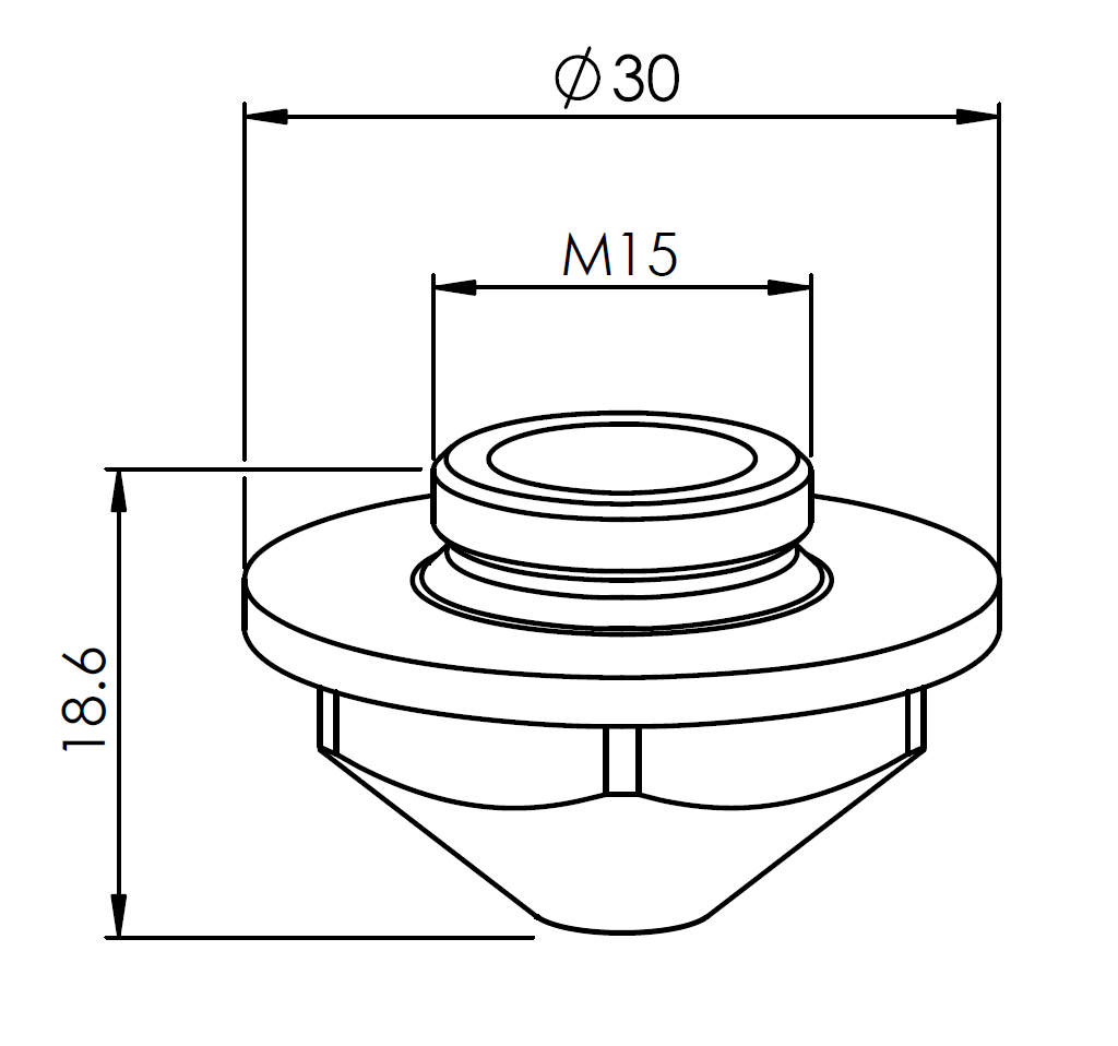 PT400-2883X PT-NOZZLE DOUBLE KT XDD 1.5