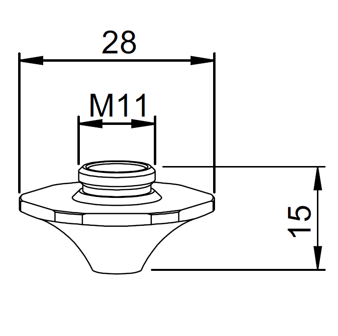 RT120-5121 RAYTOOLS M11 Single nozzle 2.1 Hex Boost ORIGINAL PART