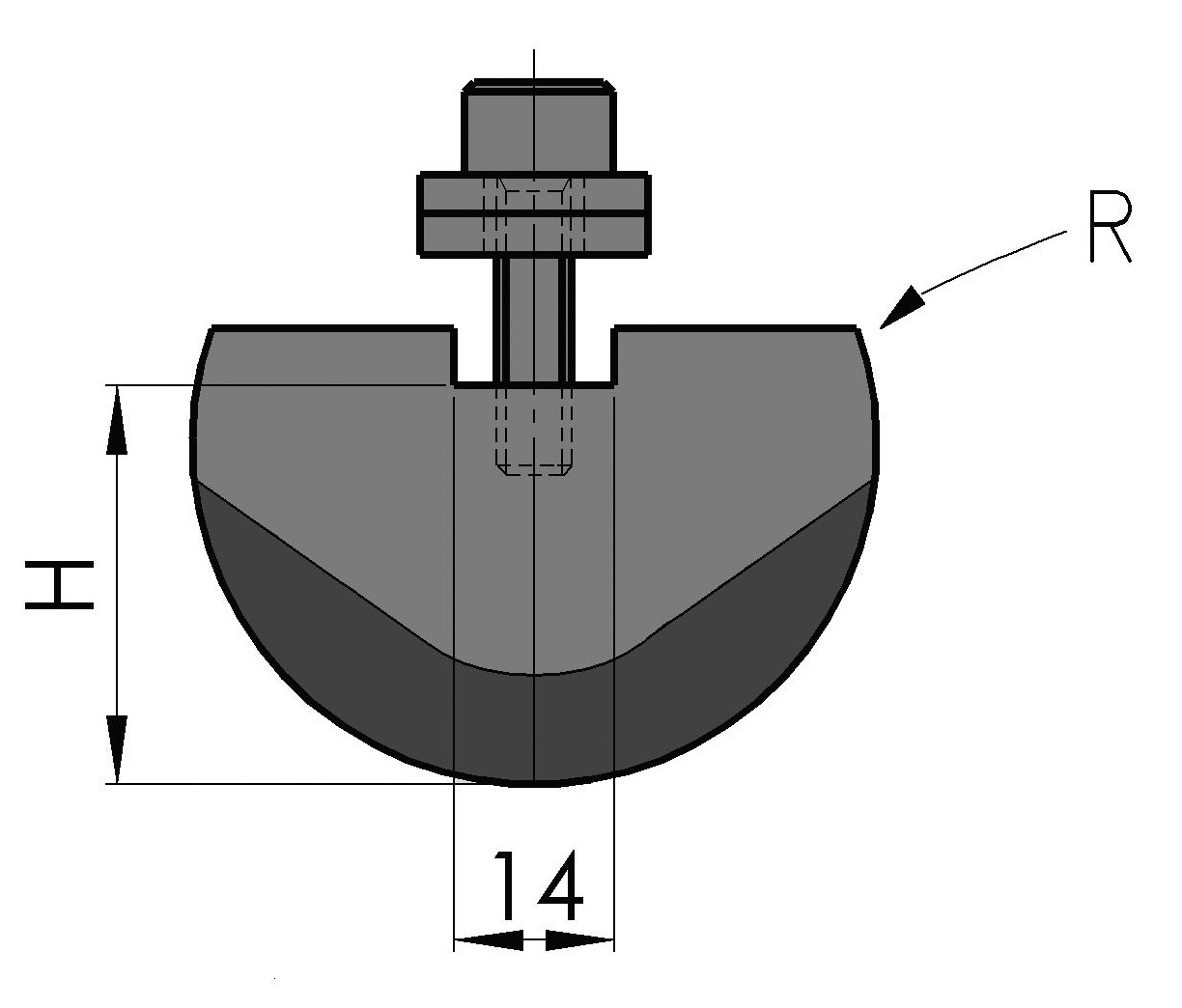 W277720 RU-103 - R=25,0 - 515 mm