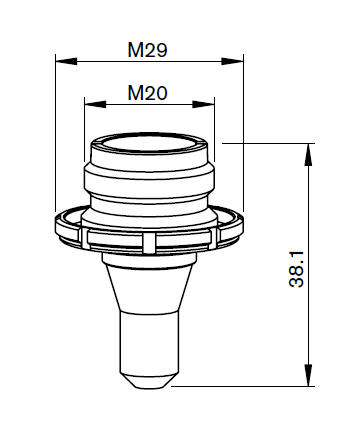 TK381-C17E-1 TK-INNER NOZZLE Ø 1.7
