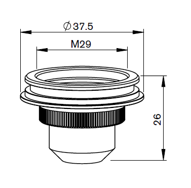 TK381-C20E-0 TK-NOZZLE OUTER