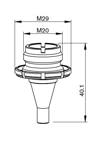 TK381-CZ20B-1 TK-INNER NOZZLE Ø 2.0
