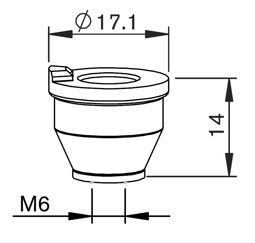 TR302-2405 PT-ORIGINAL VERSION NOZZLE HOLDER KT M1.5" KN