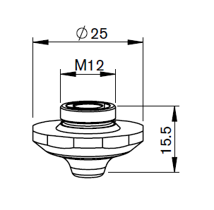 TR407-0025 TR-DOUBLE NOZZLE Ø 6.0 EAU