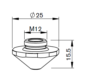TR407-4867X TR-NOZZLE Ø 2.7 EAA