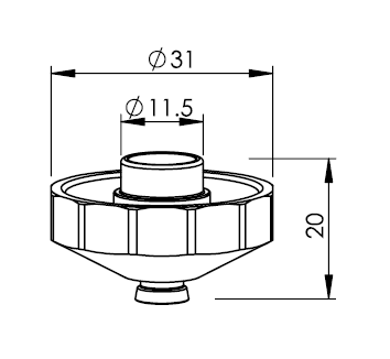 TR407-8745 TR-NOZZLE EFL D1,7