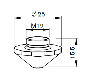 TR426-1315X TR-DOUBLE NOZZLE Ø 2.7