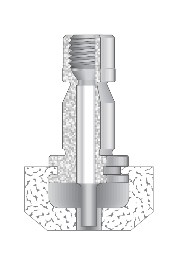 VINTS010 Stempelhouder Size 0-A - max 6,0 mm stempeldiameter